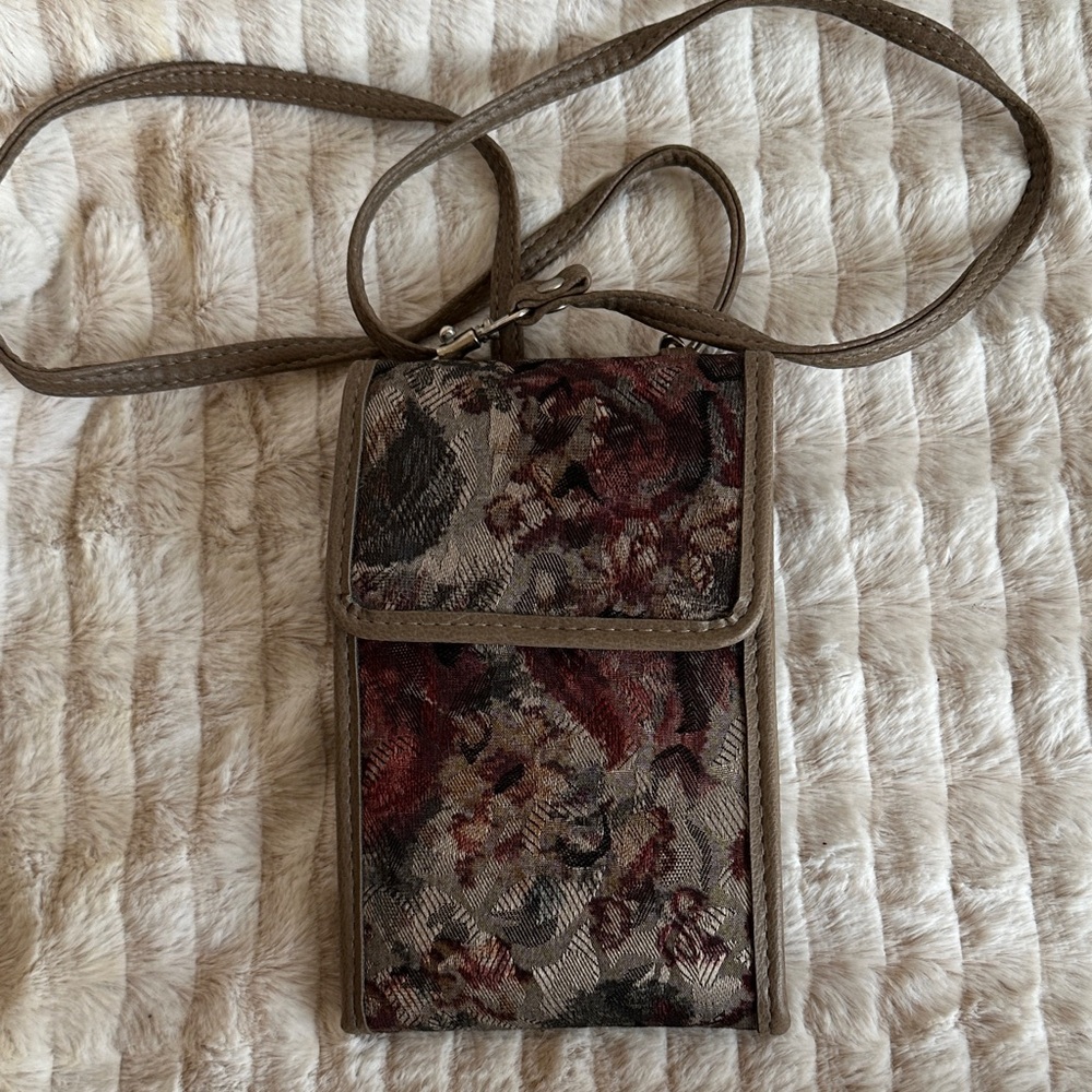 Crest Collection Floral Crossbody Bag